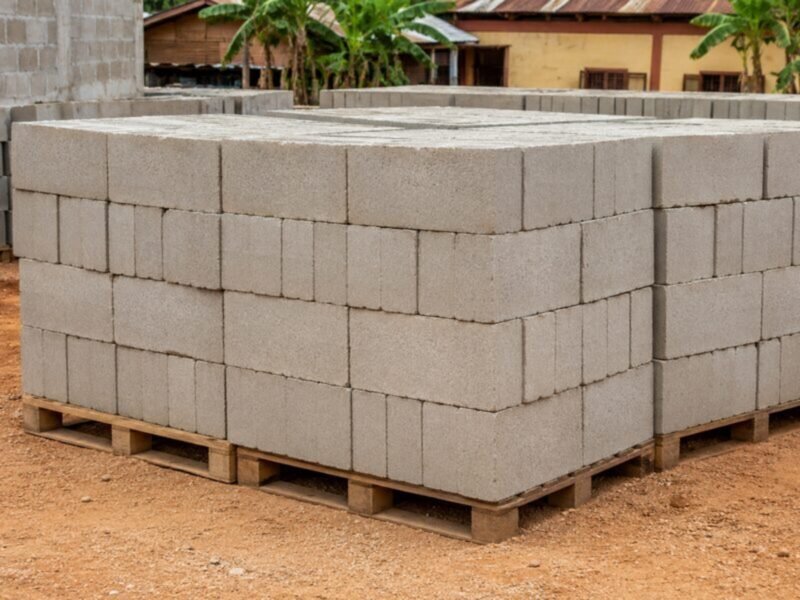 Solid Concrete Blocks 15x20x40cm (100 pcs)